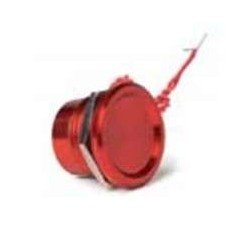 Pulsador piezoeléctrico rojo aluminio BSV. SMA2AAW1R