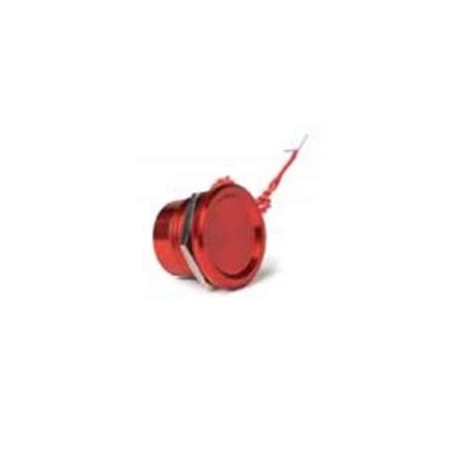 Pulsador piezoeléctrico rojo aluminio BSV. SMA2AAW1R