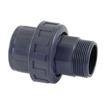 Enlace tres piezas mixto PVC D.50 a 1 1/2" RM Cepex