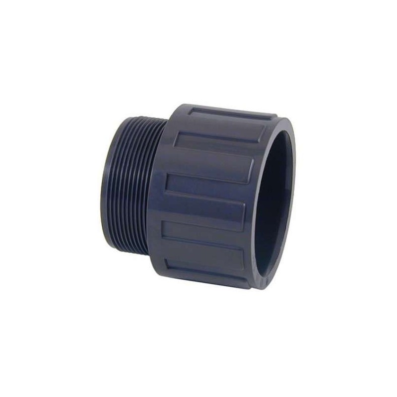 Terminal rosca macho PVC D.63 a 2" Cepex