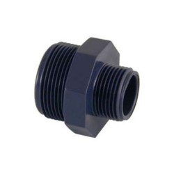 Reducción roscada PVC macho-macho D. 1/2" x 3/8". 02303