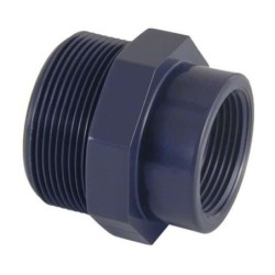Reducción Roscada PVC macho x hembra D. 3/8" x 1 2". 02270