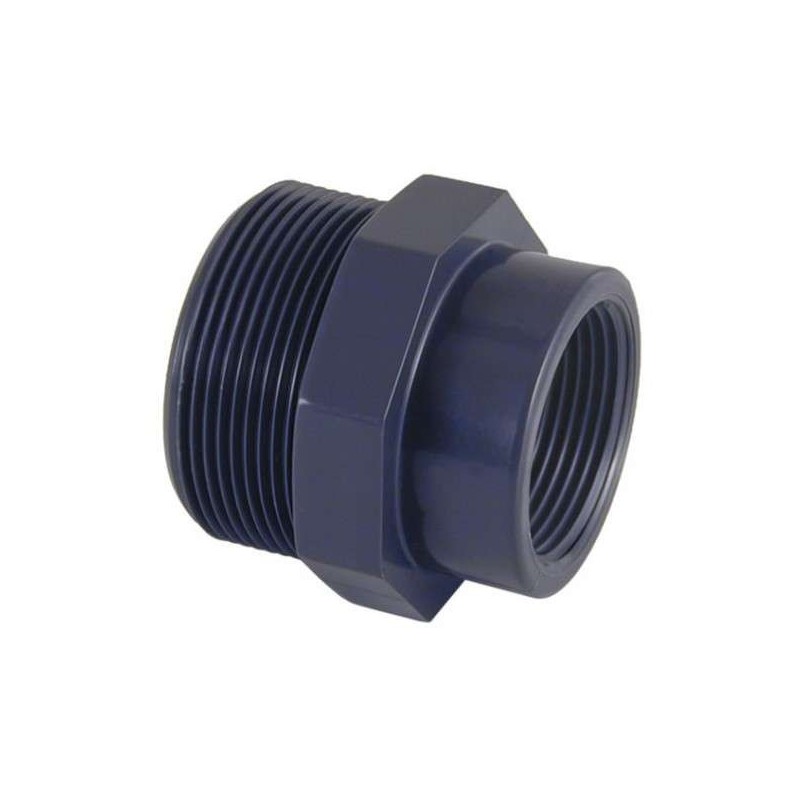 Reducción Roscada PVC macho x hembra D. 3/8" x 1 2". 02270
