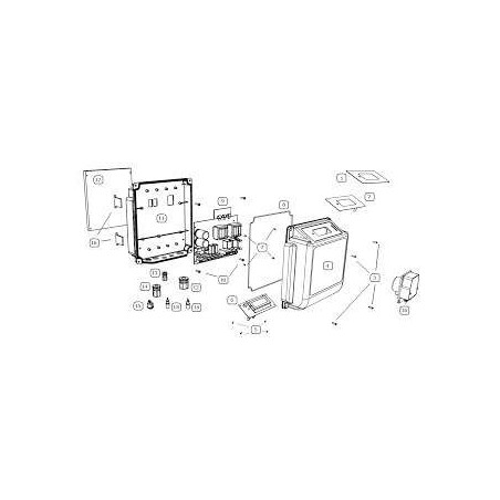 Cuadro eléctrico para focos 100W BSV. PC740-100