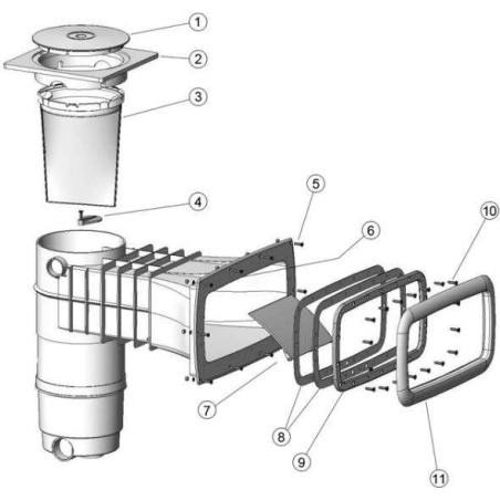 Embellecedor skimmer S&S Pools Weltico. 62742