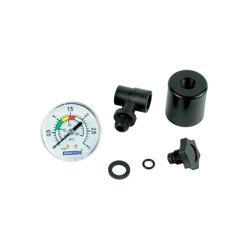 Manómetro 1/8" completo Astralpool. 4404190101
