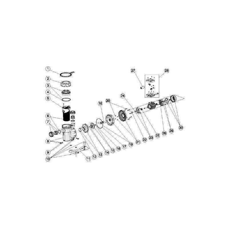 Condensador 16UF 1CV Astralpool. 4405020122