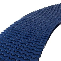 Rejilla transversal rebosadero curvas reversible 335mm azul oscuro Astralpool. 34197CL60