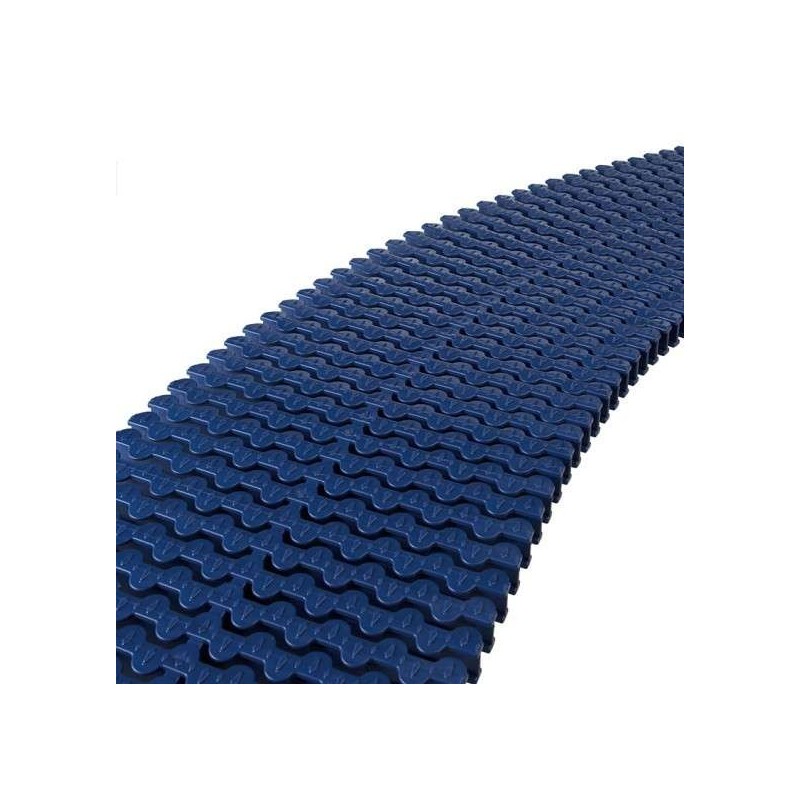 Rejilla transversal rebosadero curvas reversible 335mm azul oscuro Astralpool. 34197CL60