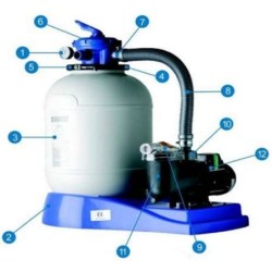 Carcasa motor bomba conjunto AR1350 Gre. 25470G0203