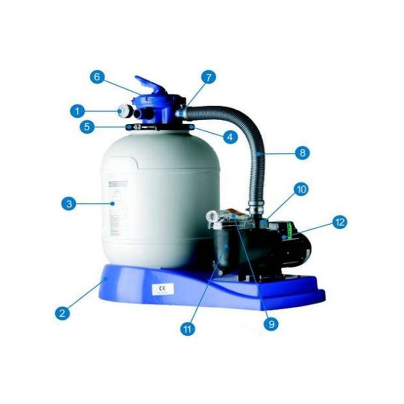 Carcasa motor bomba conjunto AR1350 Gre. 25470G0203