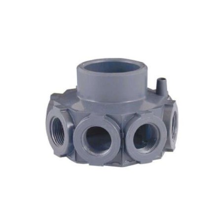 Cabezal colector 8 brazos 1" Astralpool. 06433