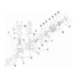 Junta cuerpo bomba 3HP a 5,5HP Astralpool. 4405020233