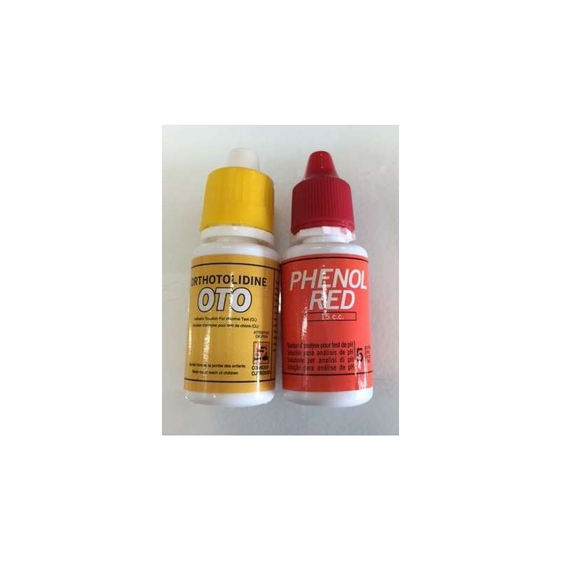 Reactivos líquidos de Phenol y Oto Astralpool. 508513R