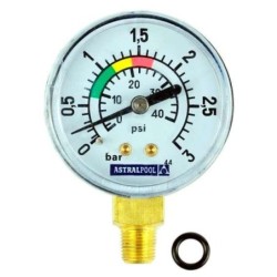 Manómetro 1/8" 3kg/cm filtro Millenium Astralpool. 4404220102