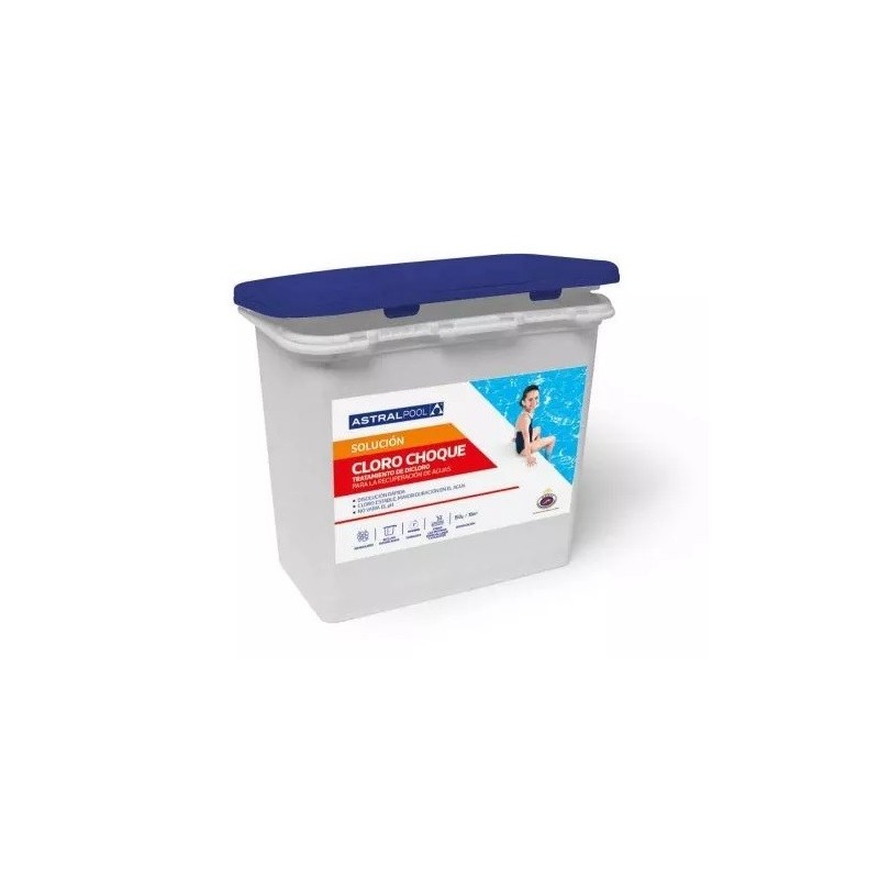 CLORO DE CHOQUE GRANULADO 1kg. ASTRALPOOL. 11393 12 UD