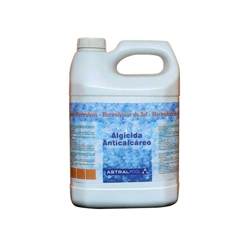 ALGICIDA Y ANTICALCAREO PARA ELECTROLISIS DE SAL 5 L. 40926 4 UD