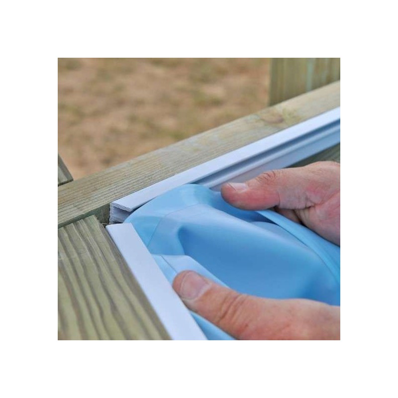 Liner azul piscina madera Violette Ø511 x 124 Gre. 783885