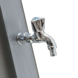 Ducha solar 35 litros PVC frontal silver Gre. DSPS35