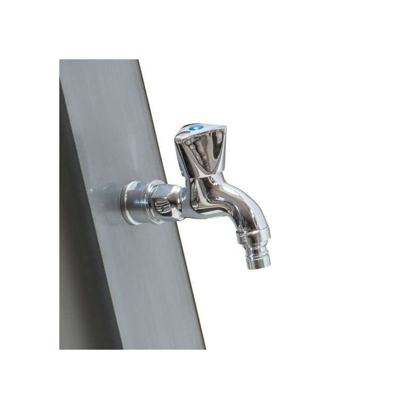 Ducha solar 35 litros PVC frontal silver Gre. DSPS35
