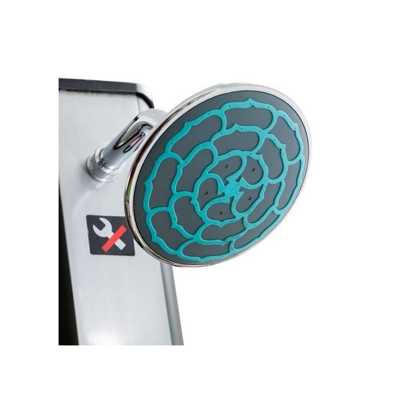 Ducha solar 35 litros PVC frontal silver Gre. DSPS35