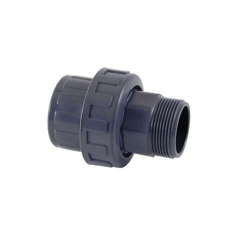 Enlace tres piezas mixto PVC D.50 a 1 1/2" RM Cepex