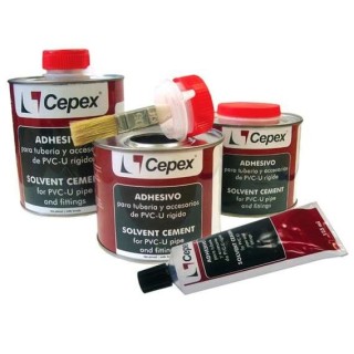 Adhesivo PVC 1000cc con pincel Cepex. 09044