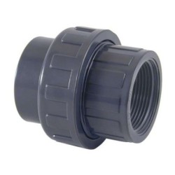 Enlace tres piezas mixto PVC 40 x 1/4" Cepex. 02339