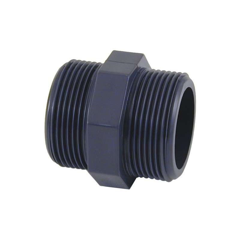 MACHÓN DOBLE ROSCA PVC roscar macho D. 3 4" Cepex. 02113