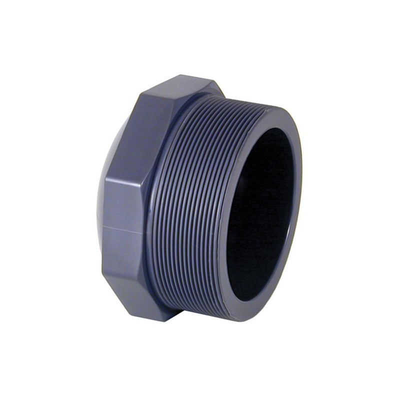 Tapón PVC rosca macho D. 11 2" Cepex. 02127