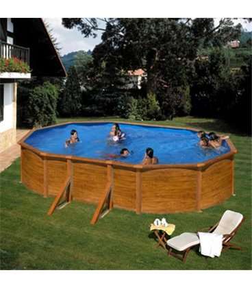 Piscina elevada madera 500x300x120 Gre. KIT500W