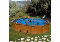 Piscina elevada madera 500x300x120 Gre. KITPROV503W