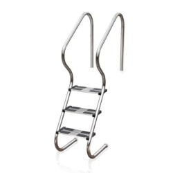 Escalera AISI304 3 peldaños Inox piscina enterrada Gre. EIE30