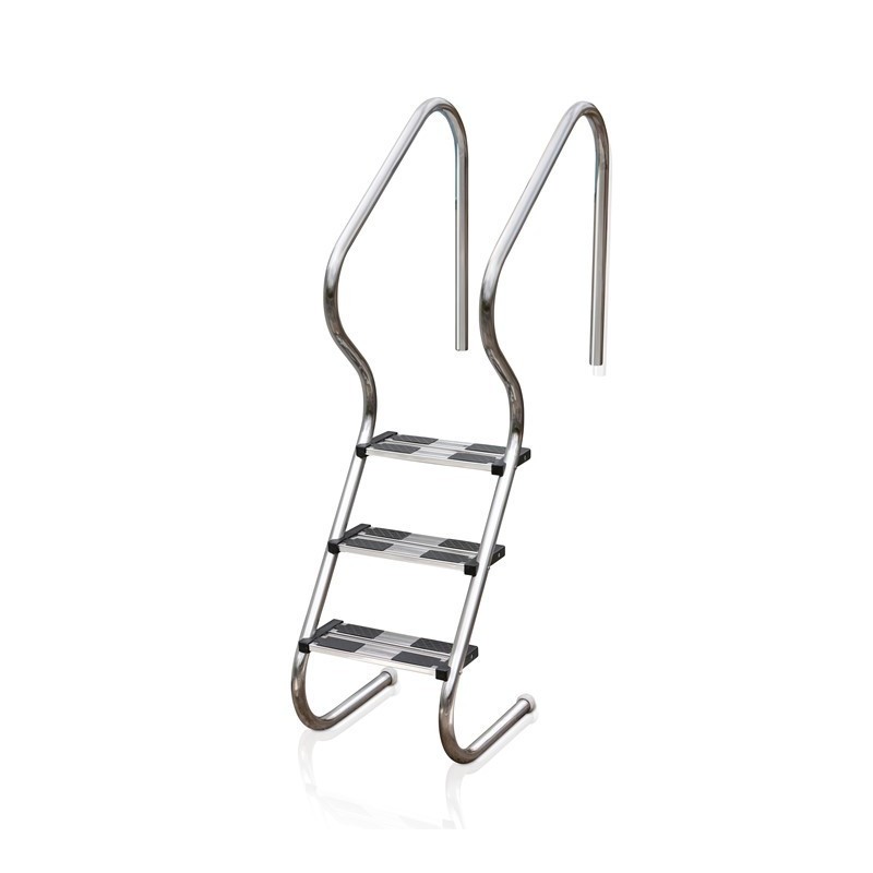 Escalera AISI304 3 peldaños Inox piscina enterrada Gre. EIE30