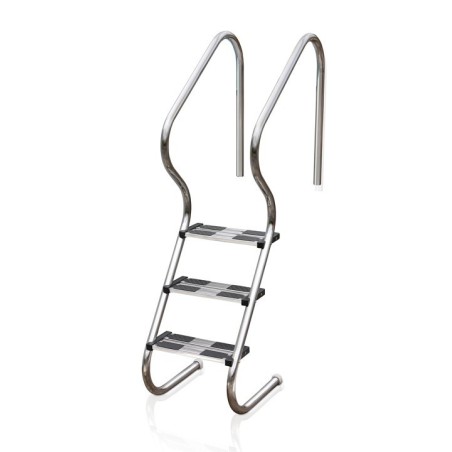 Escalera AISI304 3 peldaños Inox piscina enterrada Gre. EIE30