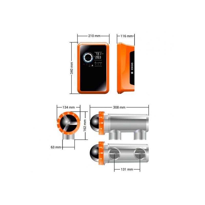 Clorador salino Idegis Tecno 2 DT2-21
