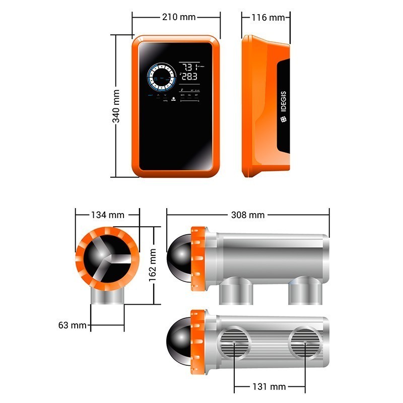 Clorador salino Idegis Tecno 2 DT2-12PH