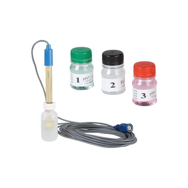 ELECTRODO PH CON SOLUCIONES DE CALIBRACIÓN. 36004