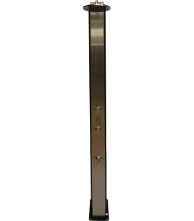 Ducha solar 40l acero inox con lavapiés temporizado Pulsate CRM. 40INPGR-T