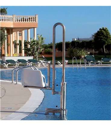 Ascensor acuático hidráulico portátil 120kg para piscina. ASCAC003