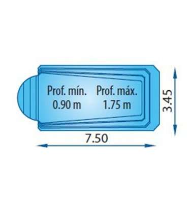 Cobertor solar Piscina S750 R - Europa Piscinas. COBSOL750