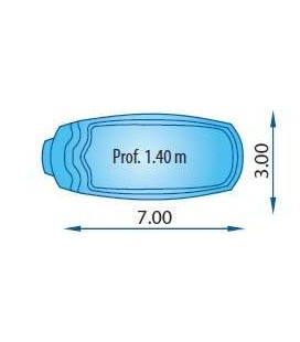 Malla poliéster Piscina S307 - Europa Piscinas. COBPOL307 2