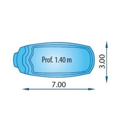 Malla poliéster Piscina S307 - Europa Piscinas. COBPOL307