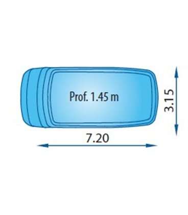 Malla poliéster Piscina S720 - Europa Piscinas. COBPOL720