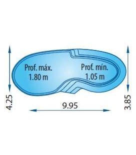 Malla poliéster Piscina Elipsa 1000 - Europa Piscinas. COBPOL1000 2