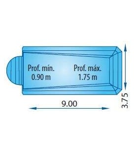 Malla poliéster Piscina S 940 R - Europa Piscinas. COBPOL940 2
