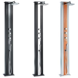 Ducha híbrida piscina DADA Straight. 37 L. Inox/Madera. DS-D463AW