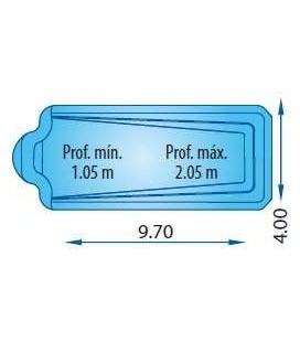 Malla poliéster Piscina S 970 R - Europa Piscinas. COBPOL970 2
