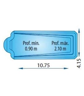 Malla poliéster Piscina S 1070 R - Europa Piscinas. COBPOL1070 2