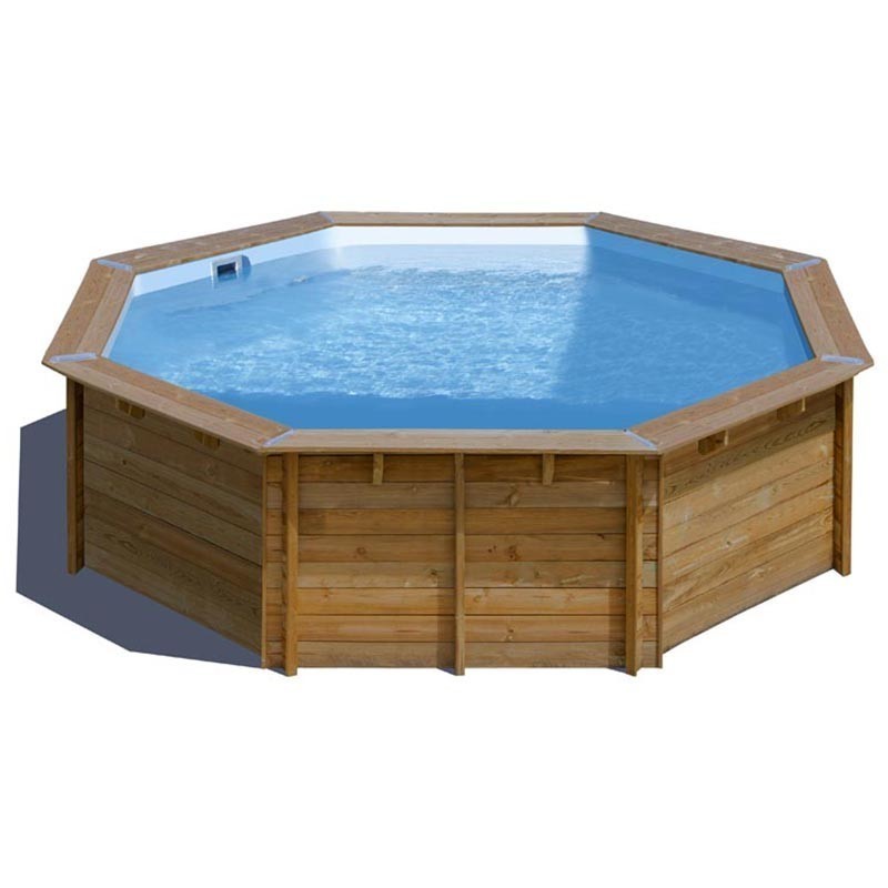 Piscina elevada de madera redonda Violette 2 Ø 500 x 127 cm Gre. 800003
